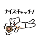 野球ねこ応援団・オレンジチームVer.その2（個別スタンプ：7）