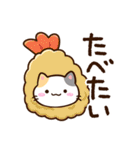小さい三毛猫☆食事・飲み物（個別スタンプ：25）