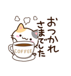 小さい三毛猫☆食事・飲み物（個別スタンプ：27）