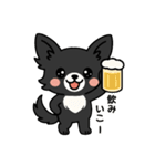 くろチワのきもち（個別スタンプ：22）