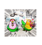 色んな鳥 十羽(人)十色（個別スタンプ：1）