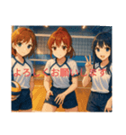 スポーツ選手三人組（個別スタンプ：2）
