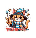 キュンシリーズぶさかわ変な猫（個別スタンプ：16）