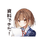 新卒社会人女子の奮闘（個別スタンプ：16）