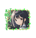 「よろしくお願いします」☆美少女日常挨拶（個別スタンプ：14）