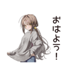 労働拒否系女子の逃避（個別スタンプ：2）