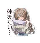 労働拒否系女子の逃避（個別スタンプ：11）
