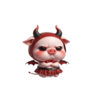ムカつく悪魔ピンクブタ（個別スタンプ：11）
