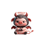 ムカつく悪魔ピンクブタ（個別スタンプ：13）