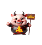 ムカつく悪魔ピンクブタ（個別スタンプ：18）