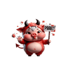 ムカつく悪魔ピンクブタ（個別スタンプ：26）