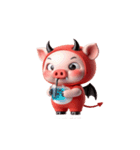 ムカつく悪魔ピンクブタ（個別スタンプ：31）