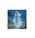 薔薇と月と美女と海と..Roses, the Moon,（個別スタンプ：10）