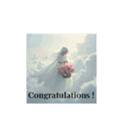 薔薇と月と美女と海と..Roses, the Moon,（個別スタンプ：11）