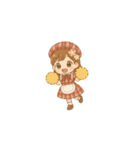 ‪✿ちゃんはな‪✿動く！使える！可愛い女の子（個別スタンプ：5）