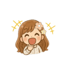 ‪✿ちゃんはな‪✿動く！使える！可愛い女の子（個別スタンプ：10）