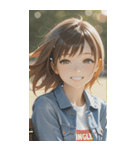 Denim and Smile,A Moment in the Parkzero（個別スタンプ：1）