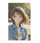 Denim and Smile,A Moment in the Parkzero（個別スタンプ：2）