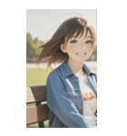 Denim and Smile,A Moment in the Parkzero（個別スタンプ：3）
