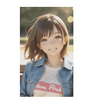 Denim and Smile,A Moment in the Parkzero（個別スタンプ：6）