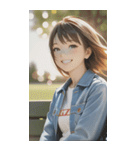 Denim and Smile,A Moment in the Parkzero（個別スタンプ：7）