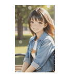 Denim and Smile,A Moment in the Parkzero（個別スタンプ：11）
