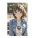 Denim and Smile,A Moment in the Parkzero（個別スタンプ：12）