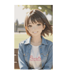 Denim and Smile,A Moment in the Parkzero（個別スタンプ：15）