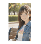 Denim and Smile,A Moment in the Parkzero（個別スタンプ：16）