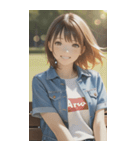 Denim and Smile,A Moment in the Parkzero（個別スタンプ：18）