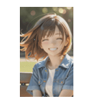Denim and Smile,A Moment in the Parkzero（個別スタンプ：19）