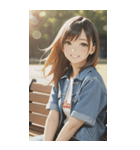 Denim and Smile,A Moment in the Parkzero（個別スタンプ：24）