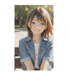 Denim and Smile,A Moment in the Parkzero（個別スタンプ：27）