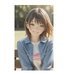 Denim and Smile,A Moment in the Parkzero（個別スタンプ：30）