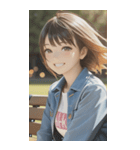 Denim and Smile,A Moment in the Parkzero（個別スタンプ：31）