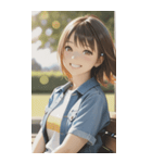 Denim and Smile,A Moment in the Parkzero（個別スタンプ：34）
