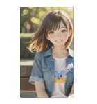 Denim and Smile,A Moment in the Parkzero（個別スタンプ：35）