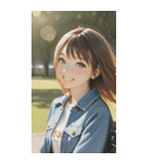 Denim and Smile,A Moment in the Parkzero（個別スタンプ：37）