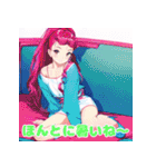 夏が来た！キュートなひと言女子（個別スタンプ：35）