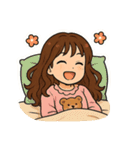 おうちでぐだぐだ週末（個別スタンプ：1）