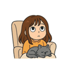 おうちでぐだぐだ週末（個別スタンプ：9）