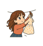 おうちでぐだぐだ週末（個別スタンプ：17）