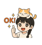 デンデンキャットの日常（個別スタンプ：4）