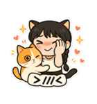 デンデンキャットの日常（個別スタンプ：25）