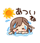 【夏】ず～っと使える♡ナチュラルガール（個別スタンプ：19）