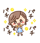 【夏】ず～っと使える♡ナチュラルガール（個別スタンプ：31）