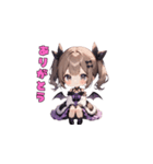キュートな小悪魔さん（個別スタンプ：3）
