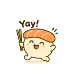 お寿司フレンズと猫のEnglishスタンプ（個別スタンプ：3）
