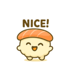 お寿司フレンズと猫のEnglishスタンプ（個別スタンプ：4）