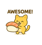 お寿司フレンズと猫のEnglishスタンプ（個別スタンプ：34）